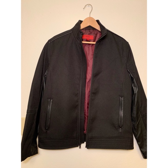 Alfani Black Slim Fit Polyester Jacket - Picture 2 of 6